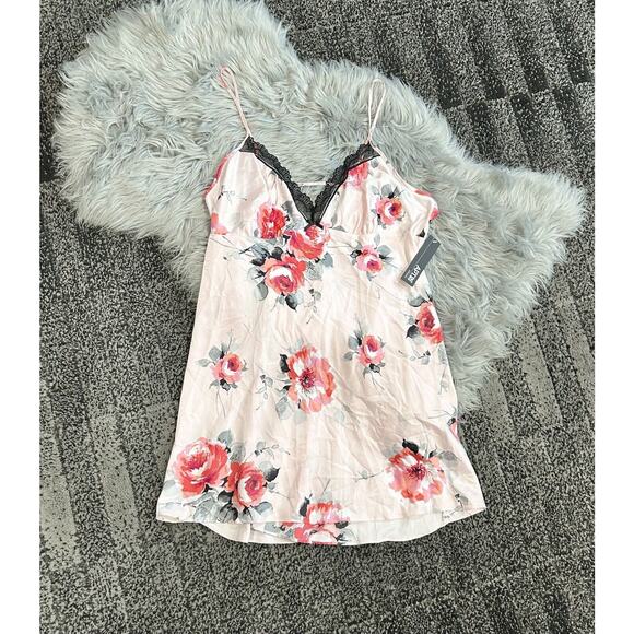 Apt 9 Satin Chemise Nightgown Lace Trim Size XL - Picture 1 of 2